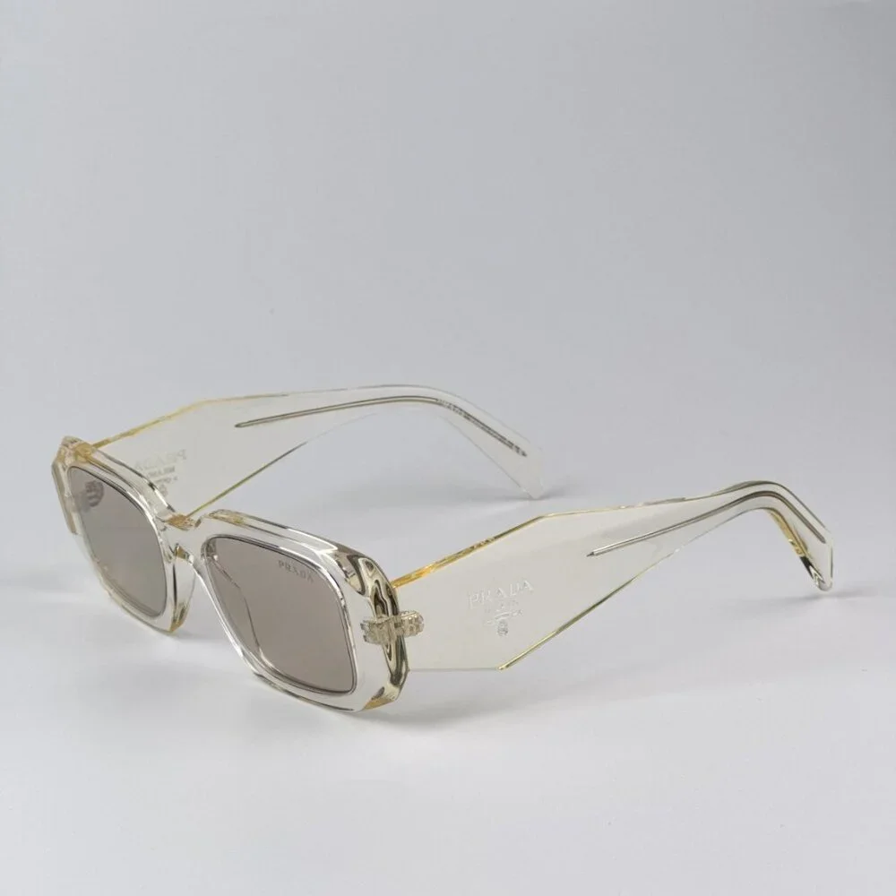 Prada PR17WS 19X30N BRAND NEW Sunglasses Transparent Internal Rectangle Unisex